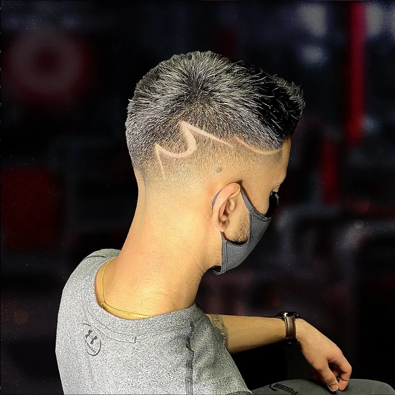 Fade with a freestyle design